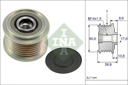 INA 535021510 Шкив генератора