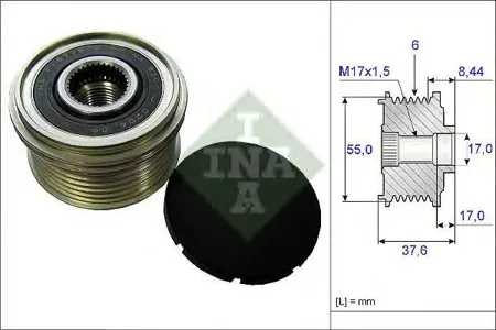 INA 535024610 Шкив генератора