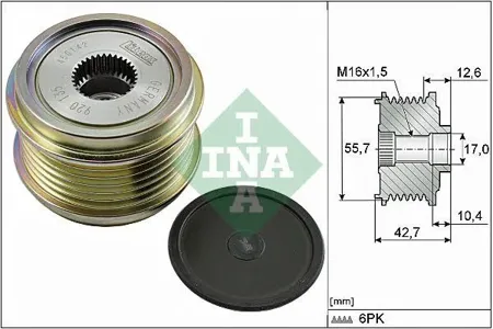 INA 535027610 Шкив генератора