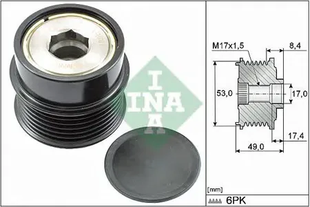 INA 535028110 Шкив генератора
