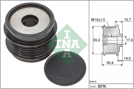 INA 535034110 Шкив генератора