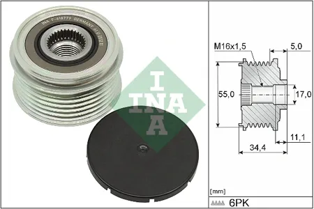 INA 535035710 Шкив генератора 535 0357 10