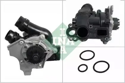INA 538036210 Водяной насос VW 1.8-2.0tfsi 07> с корпусом пластик крышка алюминий