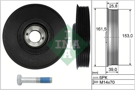 INA 544003920 Шкив коленвала С5С8206307406806