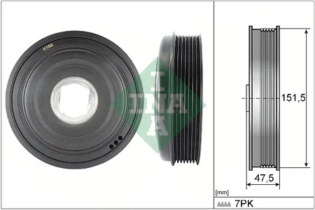 INA 544013610 Шкив коленвала 