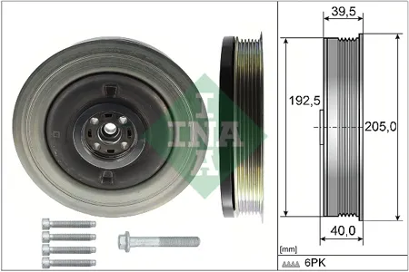 INA 544050320 Шкив коленвала  комплект