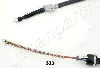 JAPANPARTS BC203 Трос ручного тормоза левый Toyota Avensis all 98-00