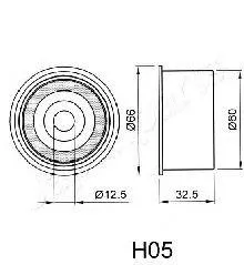 JAPANPARTS BEH05 Ролик натяжителя ГРМ Hyundai Sonata