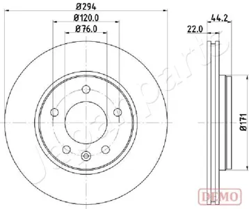 JAPANPARTS DP0925C Диск тормозной