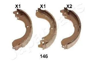 JAPANPARTS GF146AF Колодки торм.барабанные Chrysler Dodge Jeep