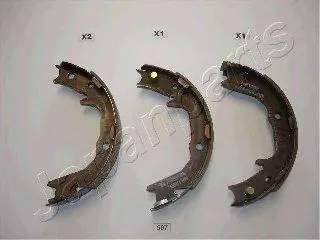 JAPANPARTS GF507AF Колодки торм.барабанные ручника Mitsubishi Outlander 2.0-3.0 03>