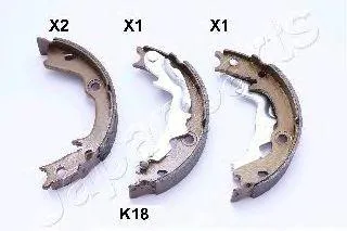 JAPANPARTS GFK18AF Колодки торм.барабанные задние