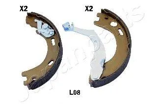 JAPANPARTS GFL08AF Колодки торм.барабанные ручника Land Rover Discovery III Range Rover Sport 4.22.7TD3.6TD 07>