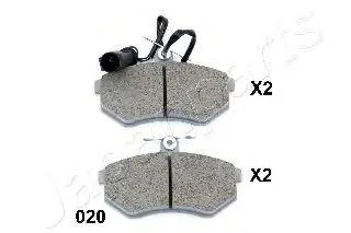 JAPANPARTS PA020AF Колодки торм.передние Chery Tiggo 1.6-2.0 02>