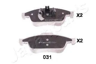 JAPANPARTS PA031AF Колодки торм. Ren Duster 06.2010-