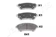 JAPANPARTS PA041AF Колодки торм. Cadillac SRX 09- передние