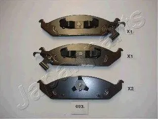 JAPANPARTS PA093AF Колодки торм. дисковые Stratus (95-01)