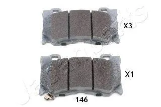 JAPANPARTS PA146AF Колодки торм.диск.