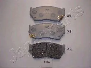 JAPANPARTS PA149AF Колодки торм.передние Nissan Sunny
