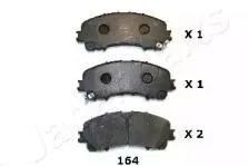JAPANPARTS PA164AF Колодки торм. Nissan X-Trail (32) Infiniti Q50 13- передние