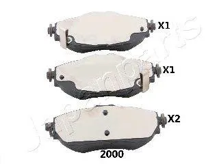 JAPANPARTS PA2000AF Колодки торм.дисковые