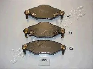JAPANPARTS PA204AF Колодки торм. дисковые