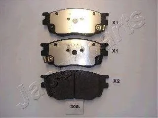JAPANPARTS PA305AF Колодки торм. дисковые