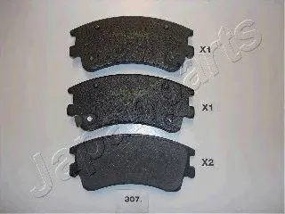 JAPANPARTS PA307AF Колодки торм.диск.