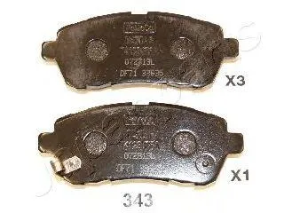 JAPANPARTS PA343AF Колодки торм.диск.