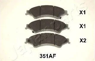 JAPANPARTS PA351AF Колодки торм. Ford RANGER 11- перед.