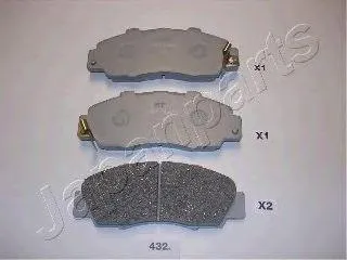 JAPANPARTS PA432AF Колодки торм.передние диск сист Akb. Honda Civic 1 8 96->