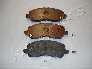 JAPANPARTS PA501AF Колодки Mitsubishi Lancer 03=>, Galant 06=>