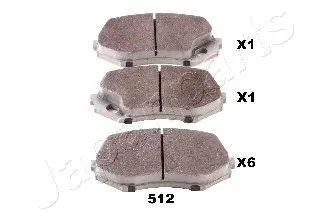 JAPANPARTS PA512AF Колодки торм. дисковые