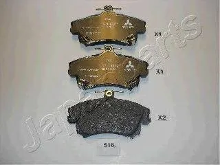 JAPANPARTS PA516AF Колодки торм.диск.