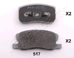 JAPANPARTS PA517AF Колодки торм. Mitsubishi Colt
