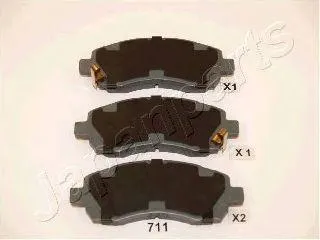 JAPANPARTS PA711AF Колодки торм. Subaru Impreza (GC) 1.6 i
