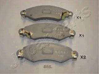 JAPANPARTS PA885AF Колодки торм. дисковые
