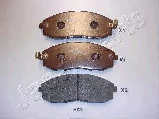 JAPANPARTS PAH02AF Колодки HUNDAY H1STAREX 97=>