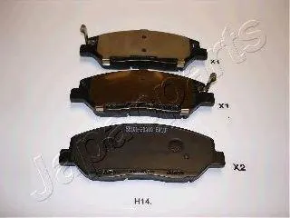 JAPANPARTS PAH14AF Колодки торм.передние Hyundai Santa Fe 05=>
