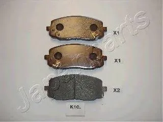 JAPANPARTS PAK10AF Колодки торм. дисковые