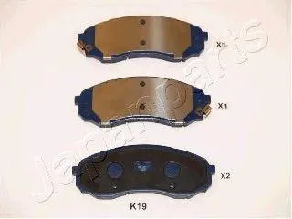 JAPANPARTS PAK19AF Колодки торм. Kia Carnival III (06.06-)