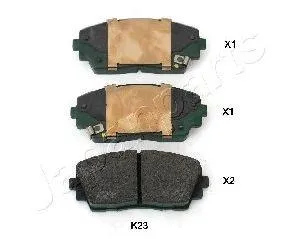 JAPANPARTS PAK23AF Колодки торм.передние