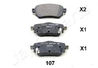 JAPANPARTS PP107AF Колодки торм.дисковые Qashqai 14-
