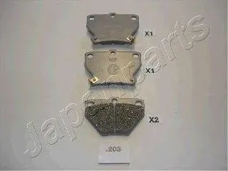 JAPANPARTS PP203AF Колодки торм.