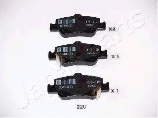 JAPANPARTS PP220AF Колодки торм.задние Auris 07-