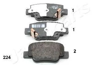 JAPANPARTS PP224AF Колодки торм.диск.