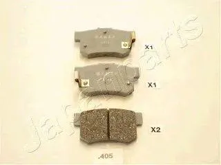 JAPANPARTS PP405AF Колодки торм.задние Honda Accord 1.8-2.32.0TD 90-99, Rover 600 1.8-2.3 93>
