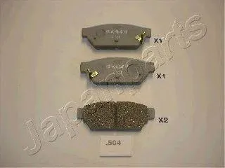 JAPANPARTS PP504AF Колодки торм.задние Mitsubishi Colt CA4 Lancer CB4 92->
