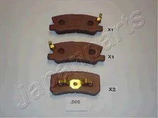JAPANPARTS PP505AF Колодки торм.задние Mitsubishi Pajero 3 2000 =>