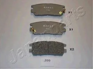 JAPANPARTS PP599AF Колодки торм.задние Mitsubishi Pajero V2444 90->